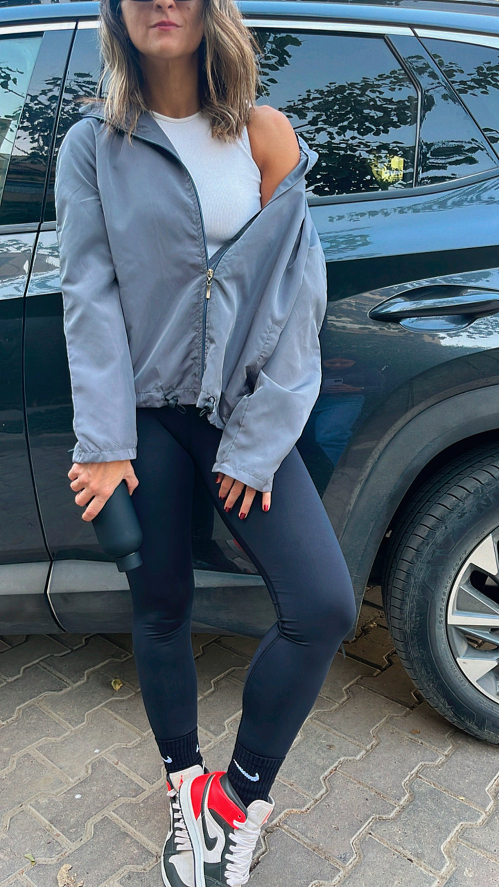 Grey Waterproof Adjustable Jacket