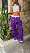 Purple Day Off Pocket Sweat Pants