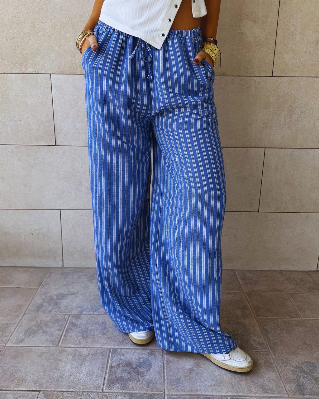 Baby Blue Stripe All-Day Pants