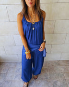 Paloma Dark Blue Denim Jumpsuit