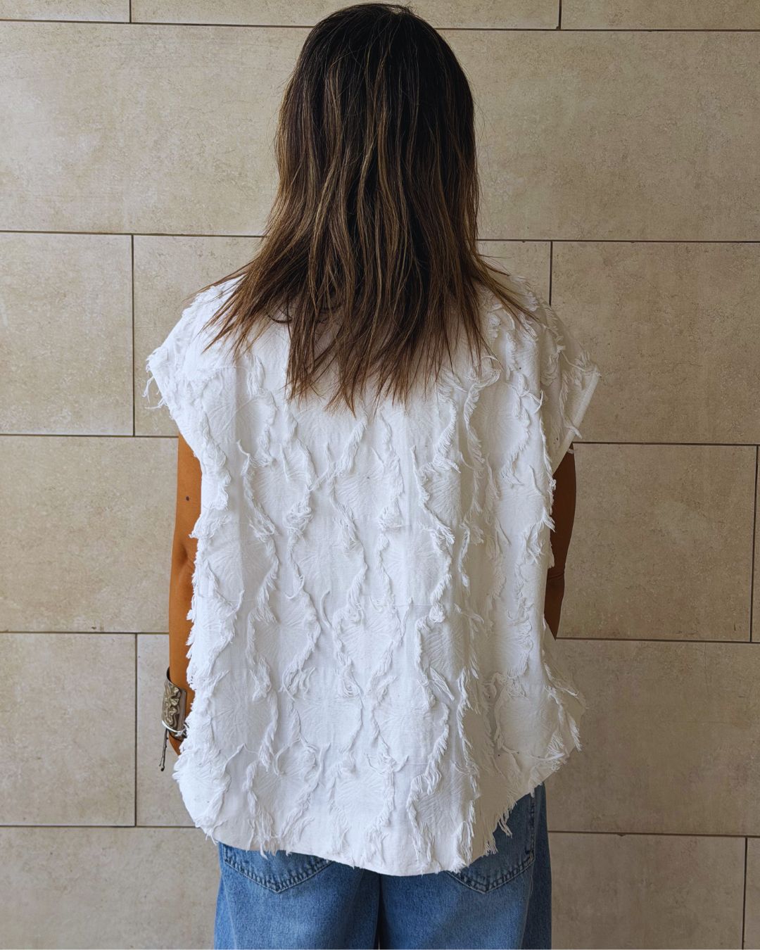 White Whisper Statement Vest