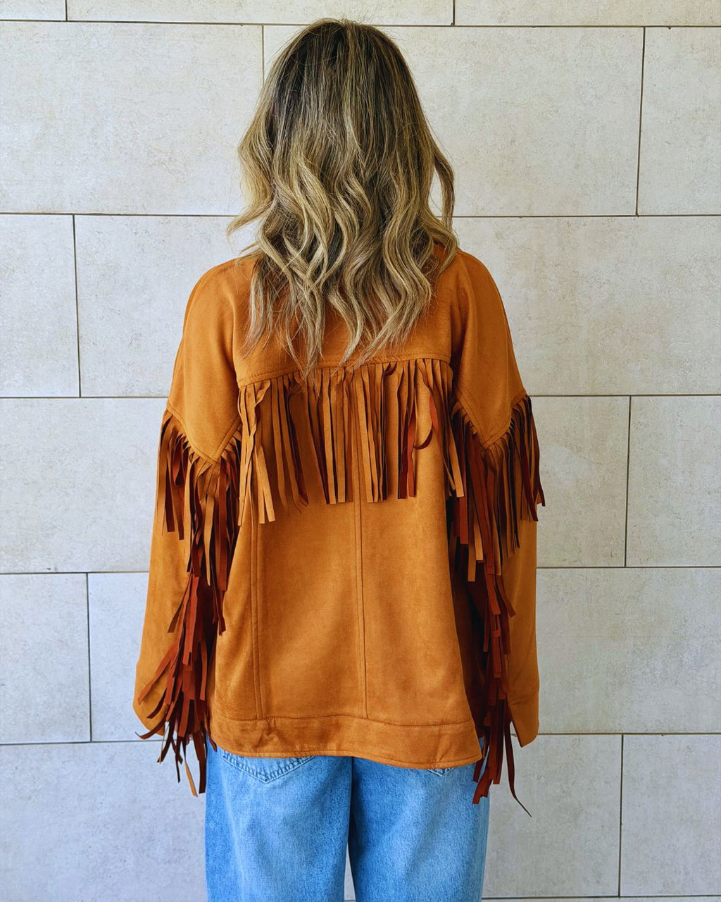 Camel Cowgirl Suede Jacket