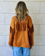 Camel Cowgirl Suede Jacket