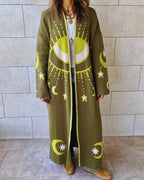 Olive Mystic Eye Cardigan