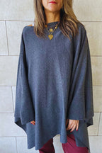 Grey Off-Duty Poncho