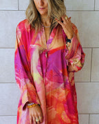 Sabbia Rosa Longsleeve Maxi Dress