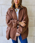 Brown Main Character Zip Up