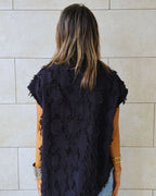 Black Whisper Statement Vest