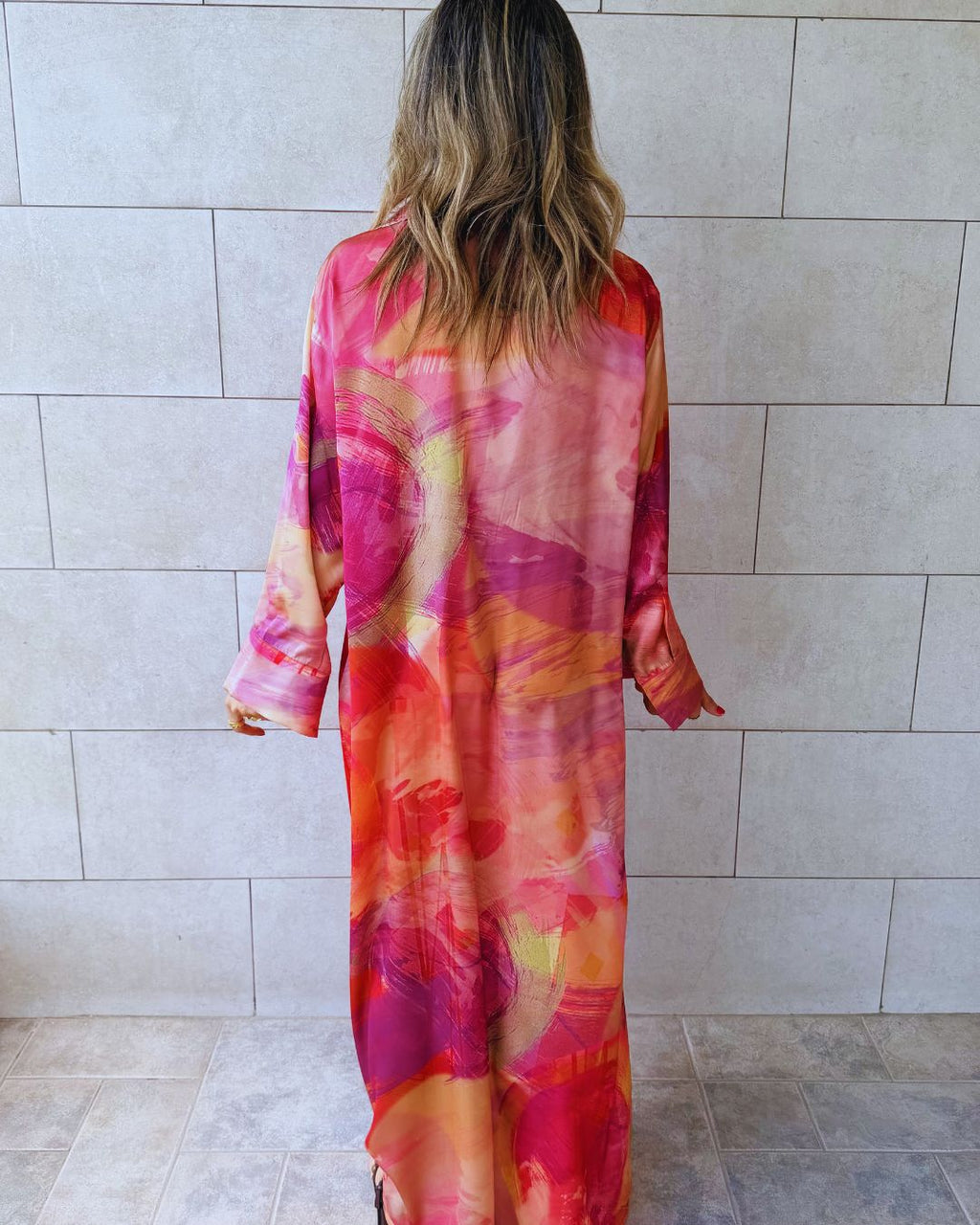 Sabbia Rosa Longsleeve Maxi Dress