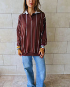Brown Retro Light Weight Polo