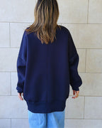Navy Easy Crew Sweatshirt