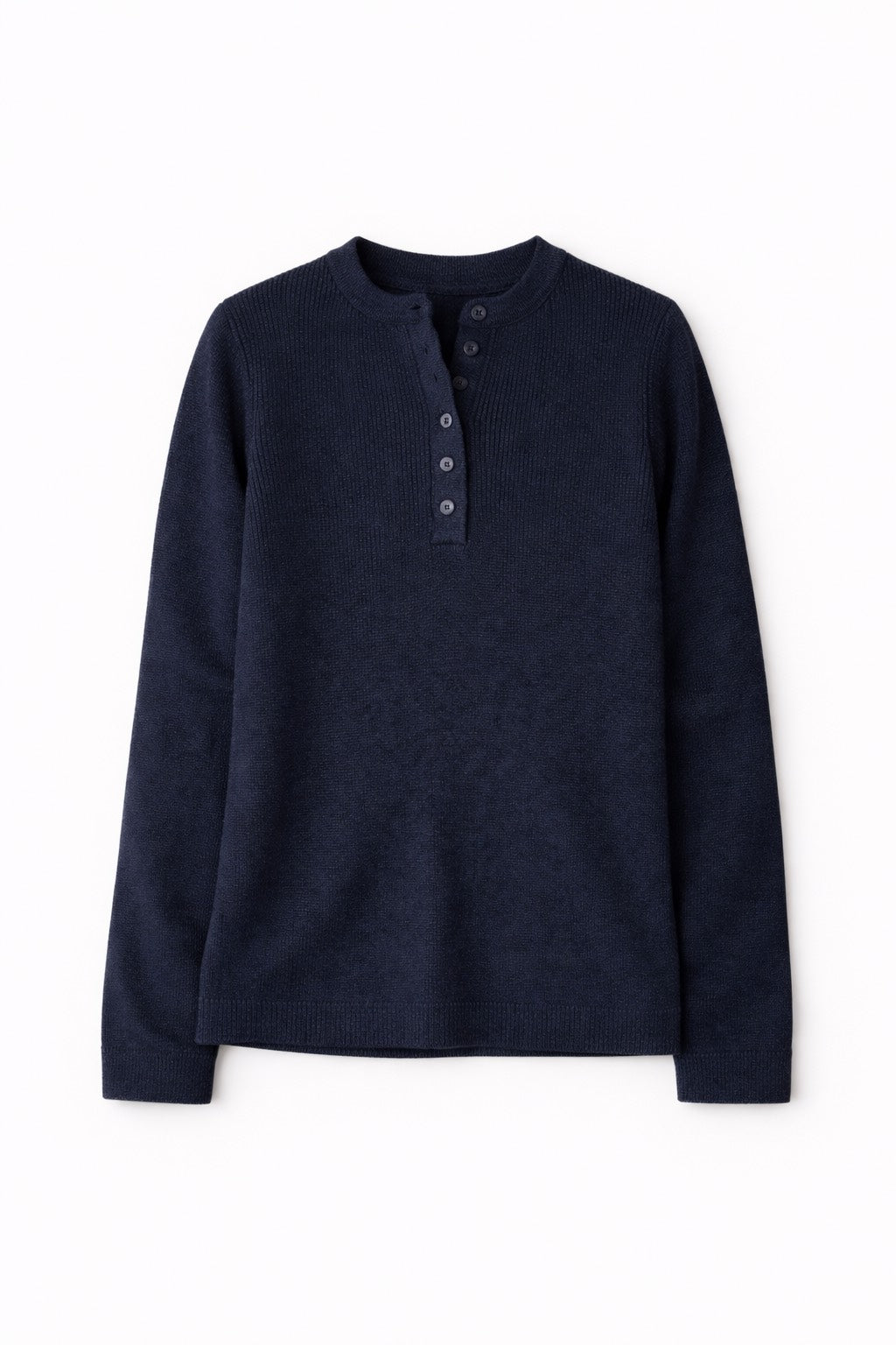 Navy Henley Pullover