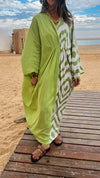 Lime Double Fun Kaftan