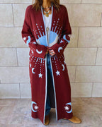 Brown Mystic Eye Cardigan