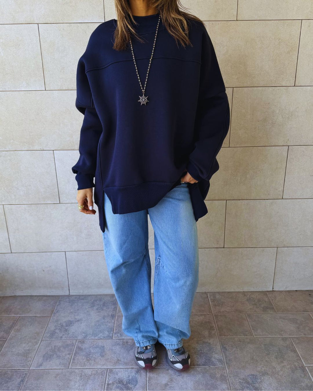 Navy Easy Crew Sweatshirt