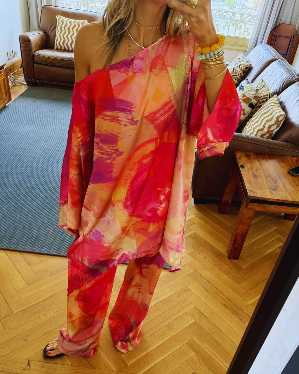 Sabbia Rosa Drift Poncho