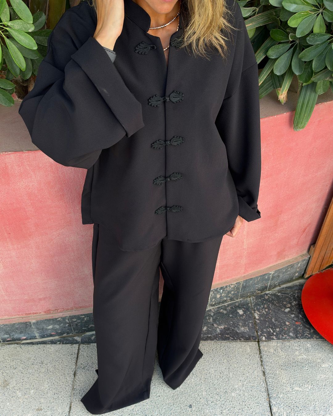 Black Mandarin Top