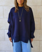 Navy Easy Crew Sweatshirt