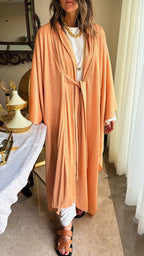 Beige Glowy Knot Kaftan