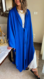 Blue Longline Knot Kimono