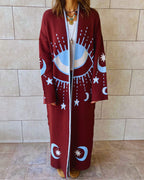 Brown Mystic Eye Cardigan