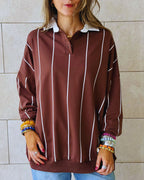 Brown Retro Light Weight Polo