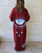 Brown Mystic Eye Cardigan