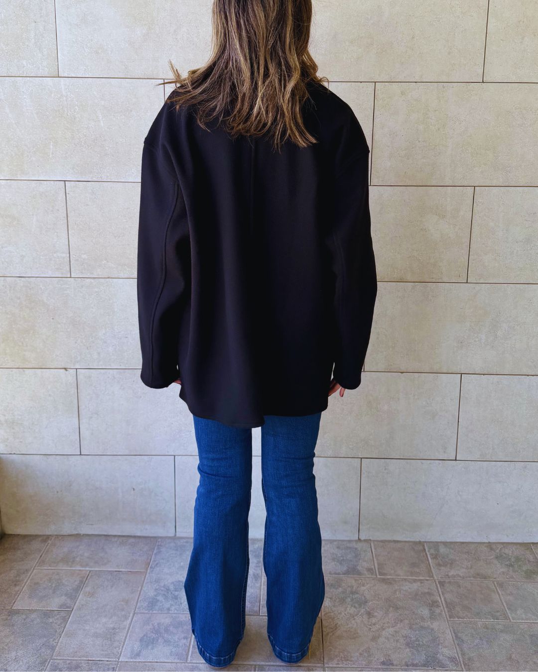 Black Cool Weather Zip Up