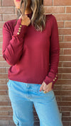 Maroon Basic High Neck