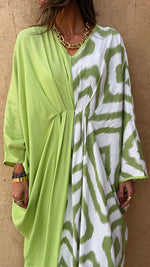 Lime Double Fun Kaftan