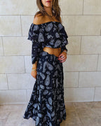 Bandana Flow Off Shoulder Top
