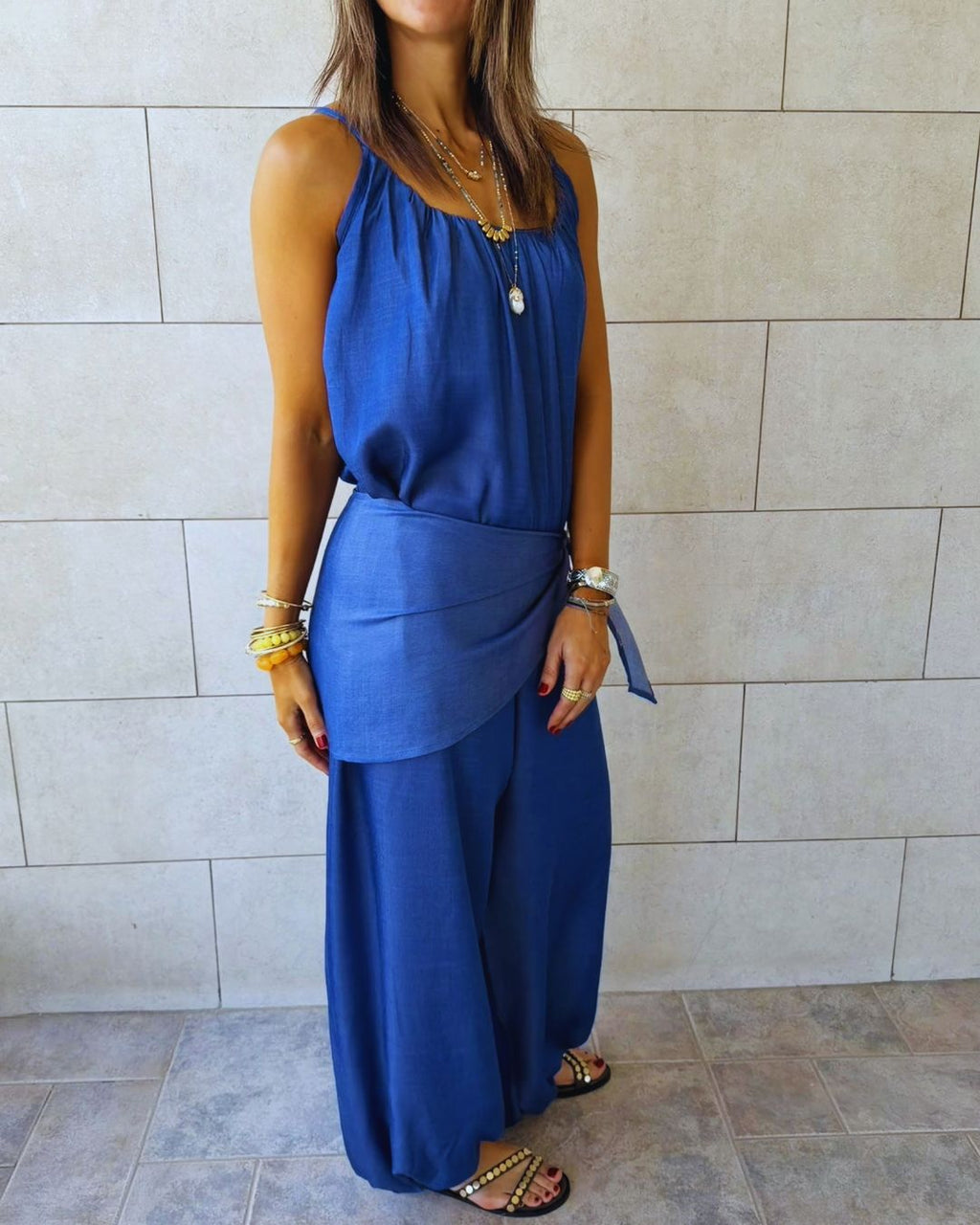 Paloma Dark Blue Denim Jumpsuit