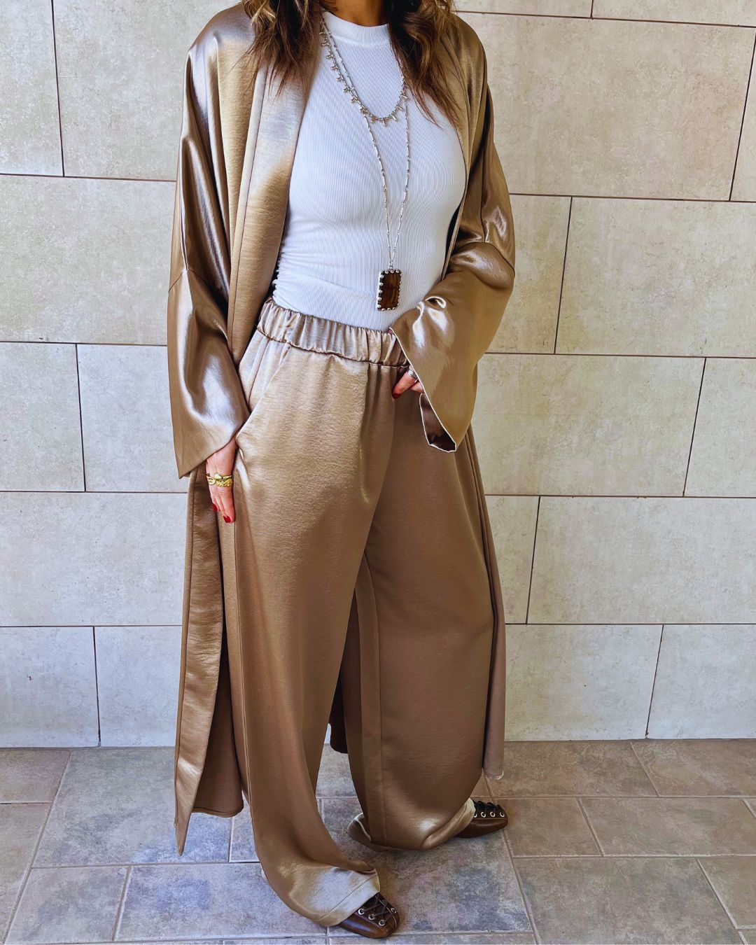 Beige After Sunset Pants