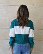 Azure Preppy Longsleeve Polo