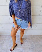 Blue Wild Riviera Poncho
