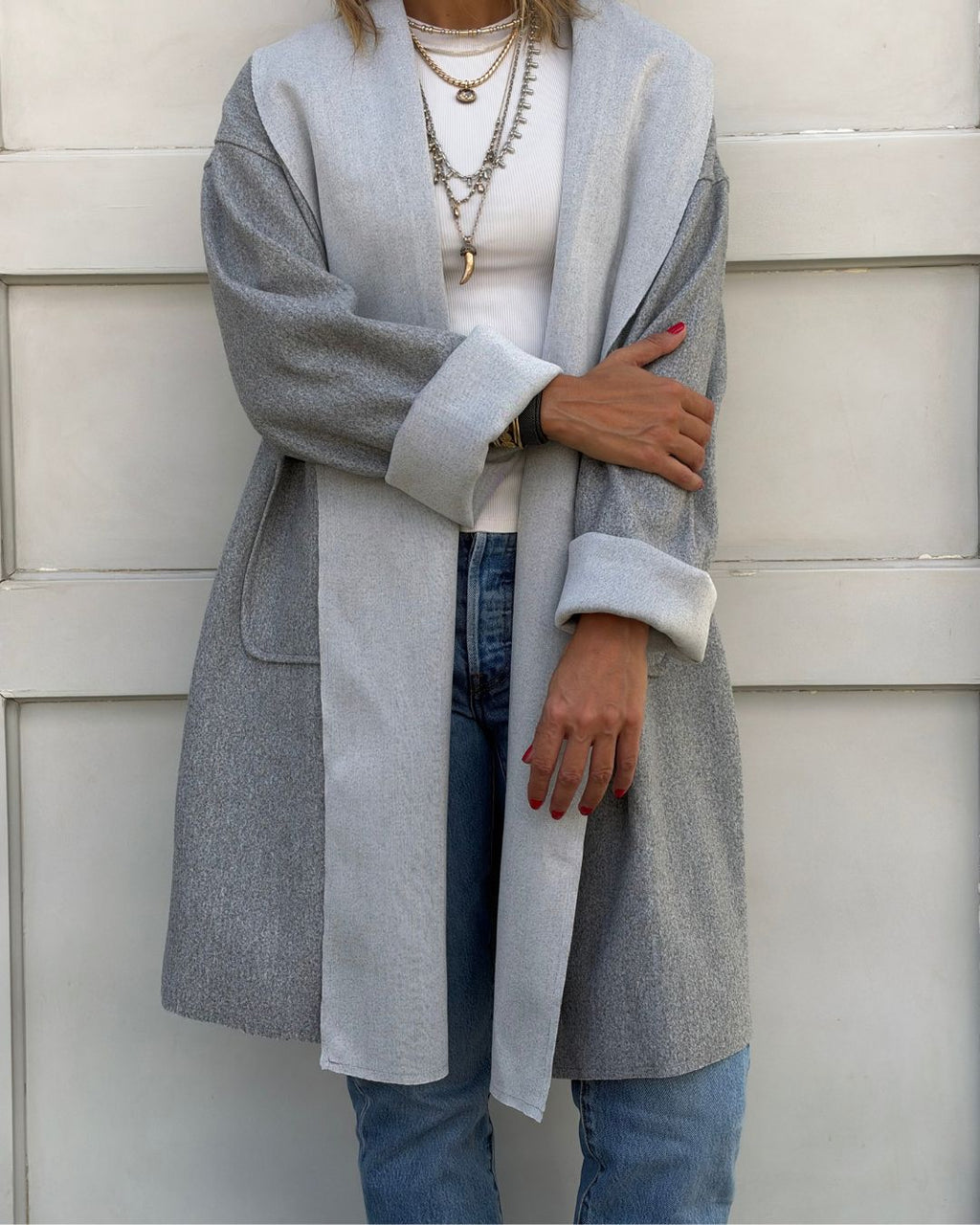 Grey Flip Side Coat