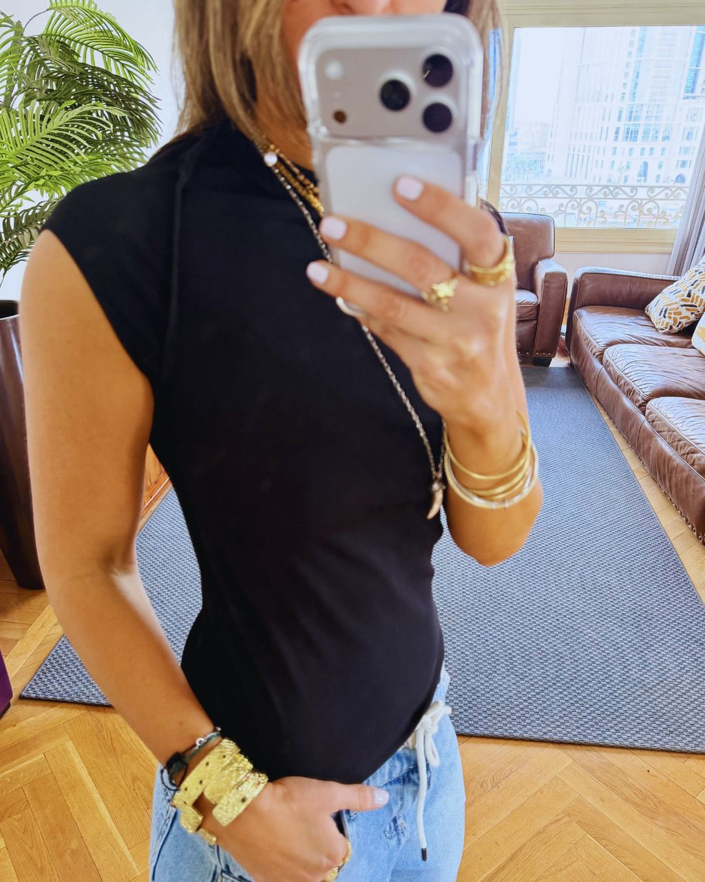 Black 140 Contour Tee