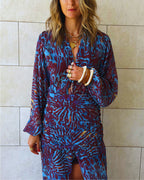 Indigo Safari Dress