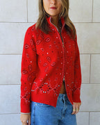 Rouge Bandana Double Zip Up