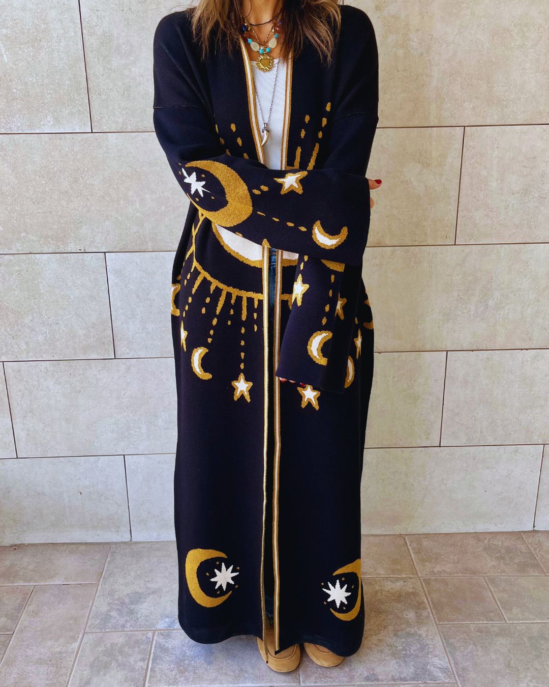Black Mystic Eye Cardigan