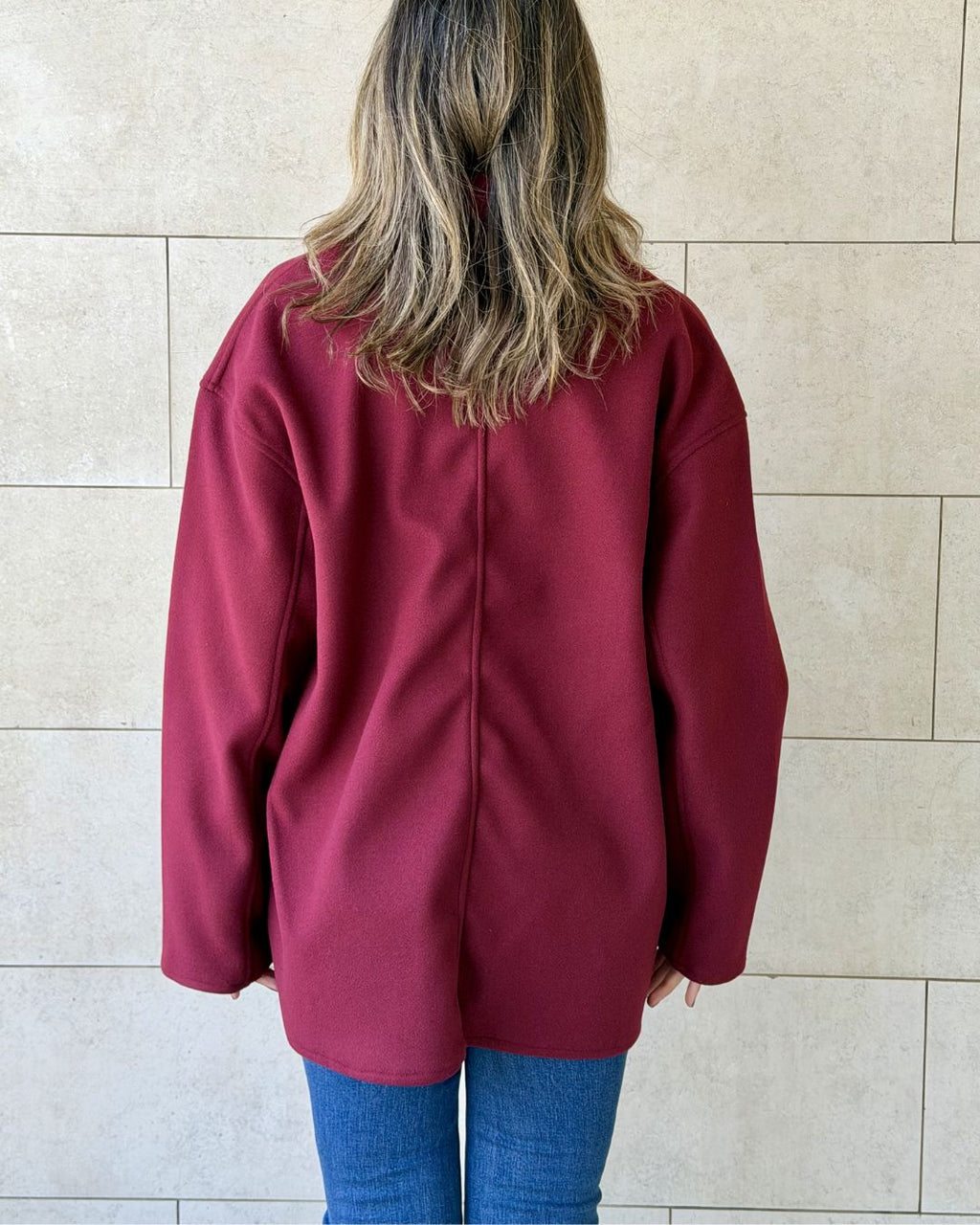 Burgundy Cool Weather Zip Up