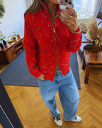Rouge Bandana Double Zip Up