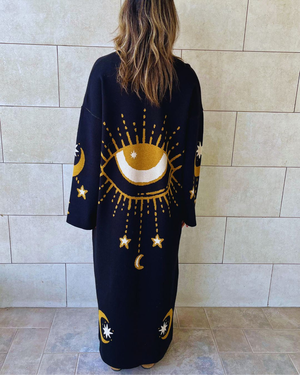 Black Mystic Eye Cardigan