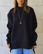 Black Easy Crew Sweatshirt
