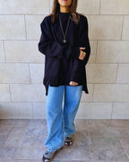 Black Easy Crew Sweatshirt