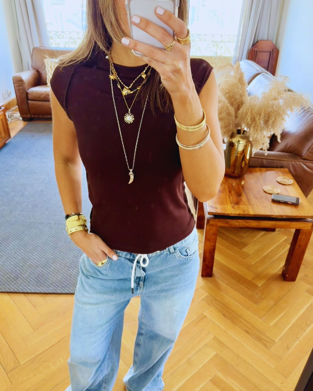 Brown 140 Contour Tee