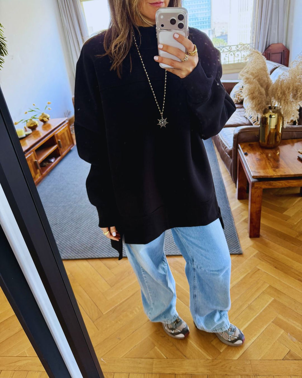Black Easy Crew Sweatshirt