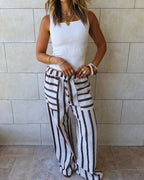 Café Stripe Pants