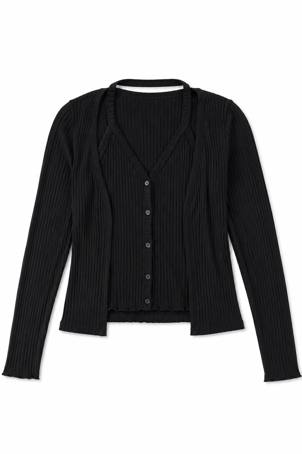 Black Two In One Top