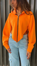 Orange V Cropped Jacket
